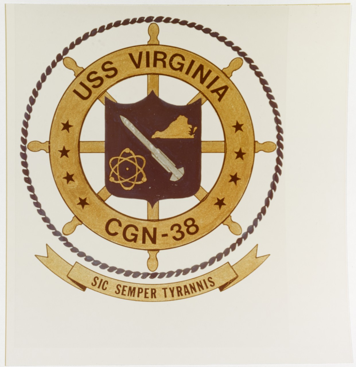 Insignia:  USS VIRGINIA (CGN-38)