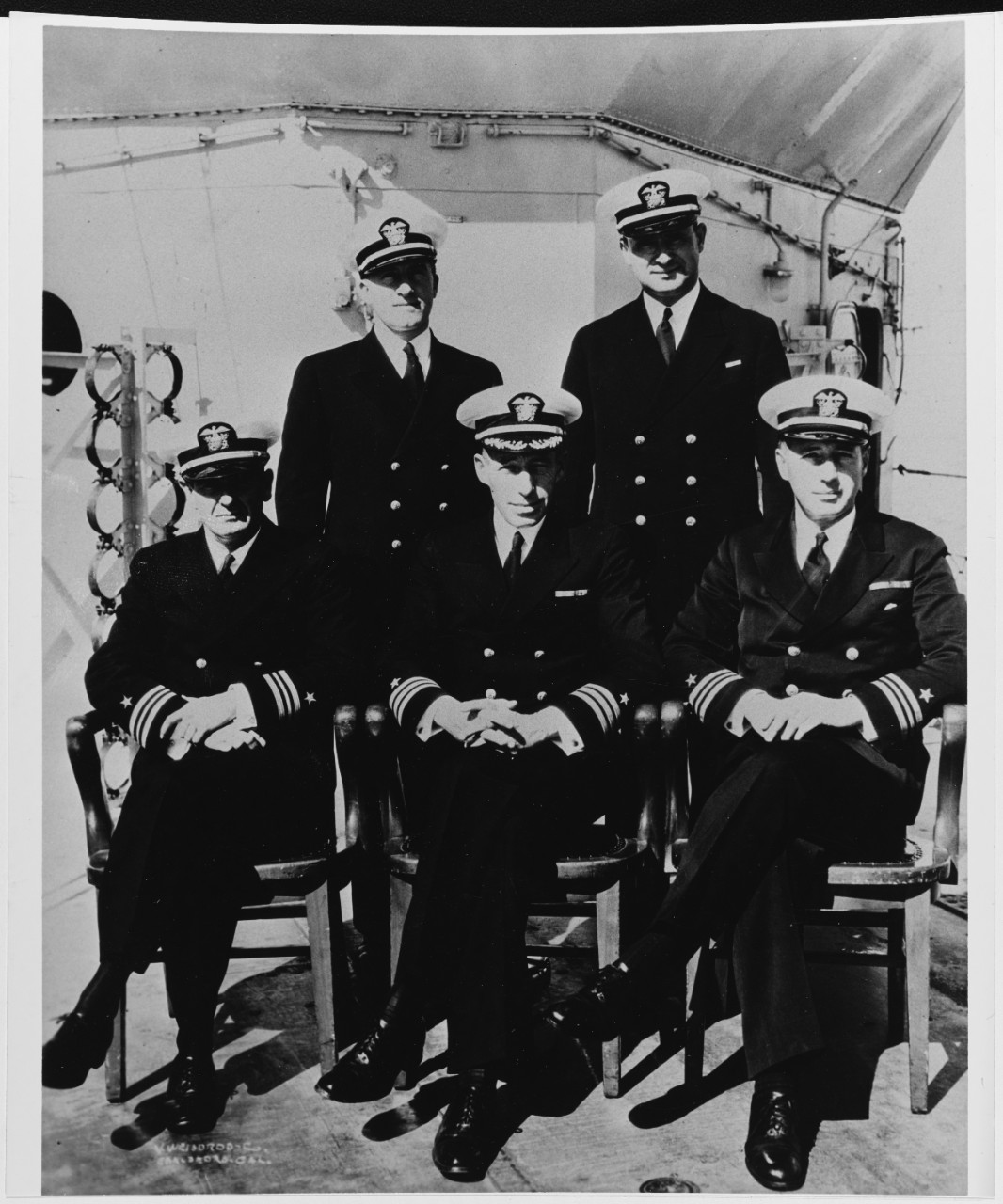 Photo #: NH 84588  Destroyer Division 18 (DesDiv 18) Commanding Officers