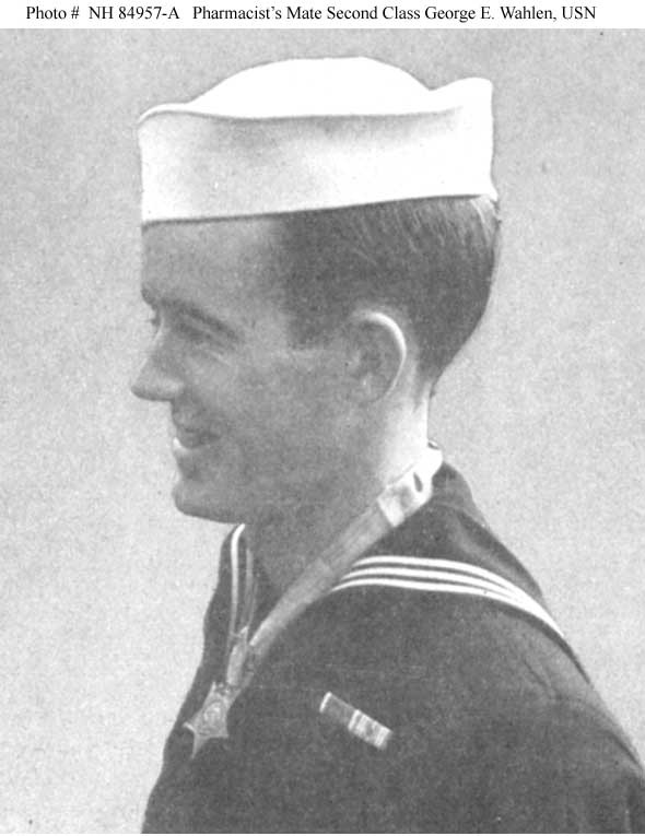 NH 84957-A  Pharmacist's Mate Second Class George E. Wahlen, USN