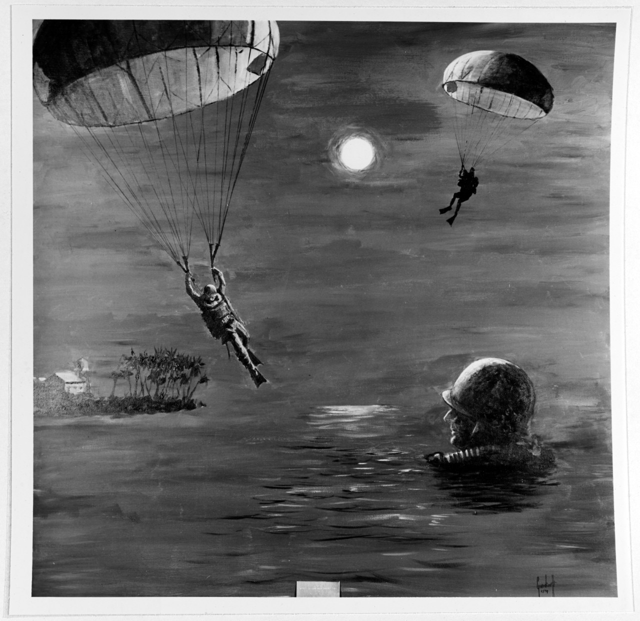 Parachuting SEAL Team