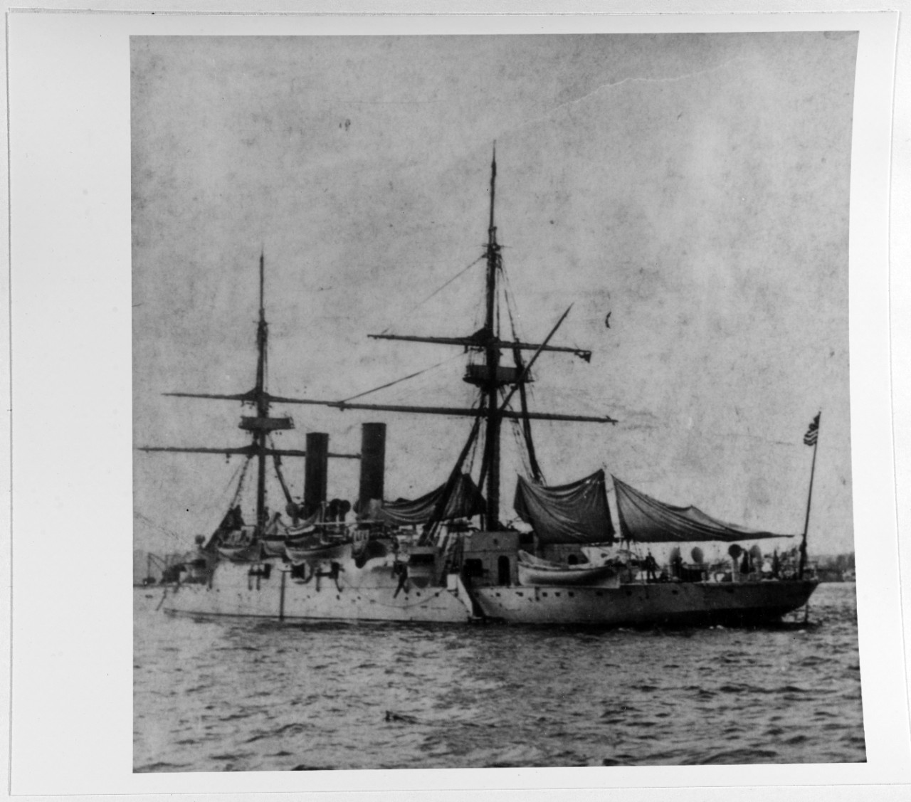 USS ATLANTIC (1887-1912) (Single frame view from stereocard)