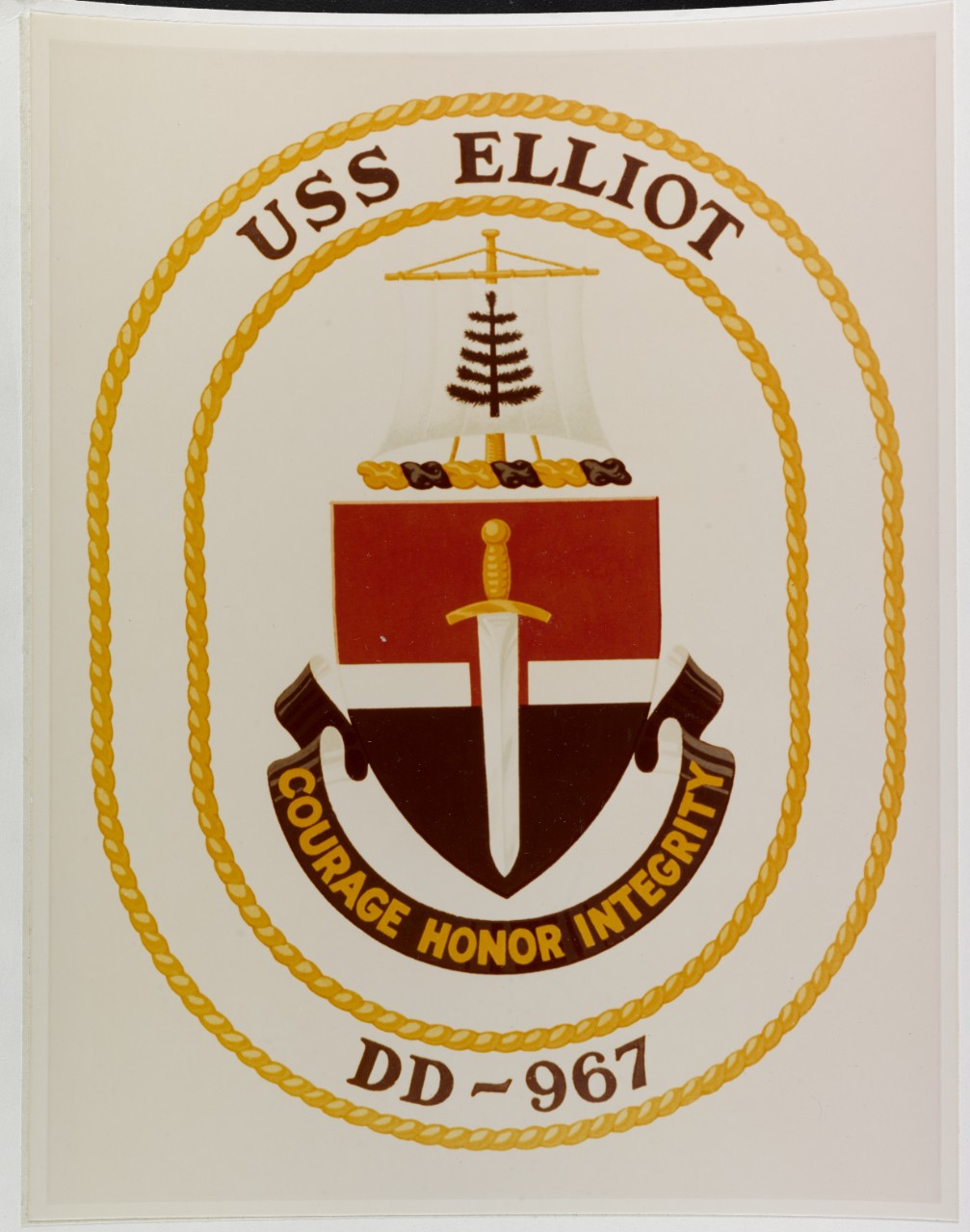 Insignia: USS ELLIOT (DD-967)