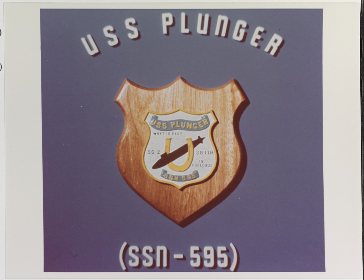 Insignia:  USS PLUNGER (SSN-595)
