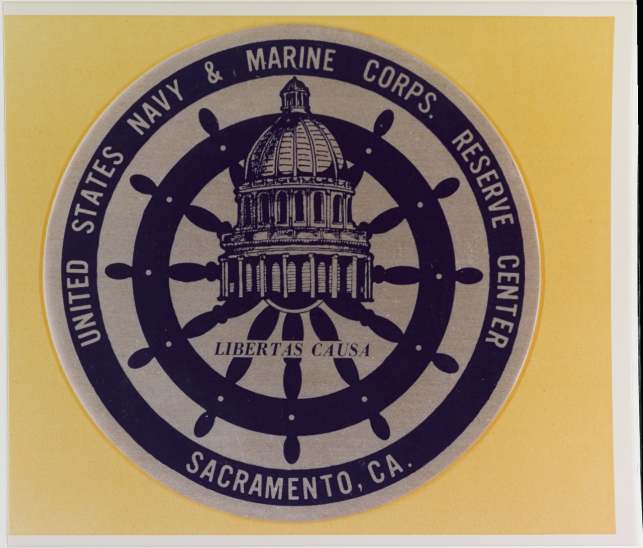 Insignia:  U.S. Navy and Marine Corps Reserve Center, Sacramento, California