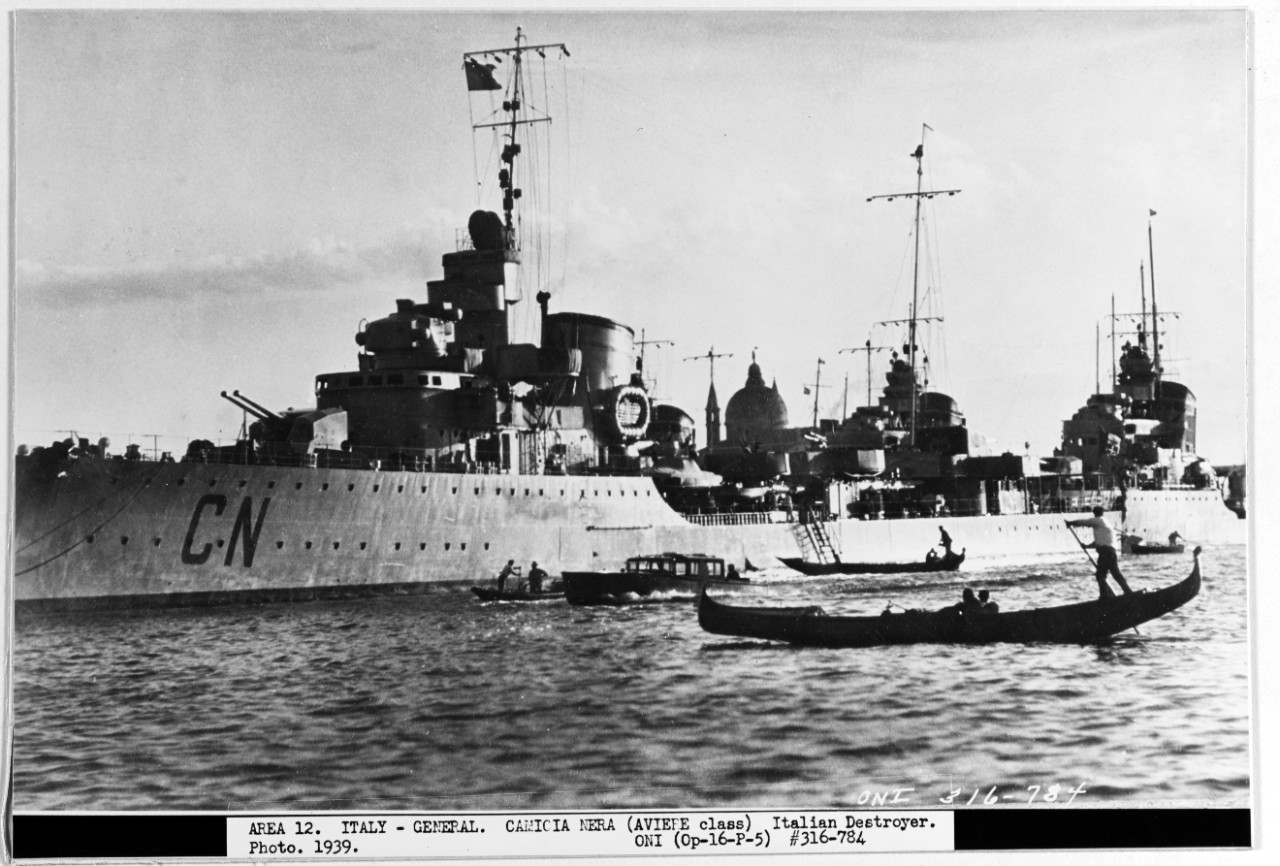 CAMICIA NERA (Italian destroyer, 1937-circa 1958)