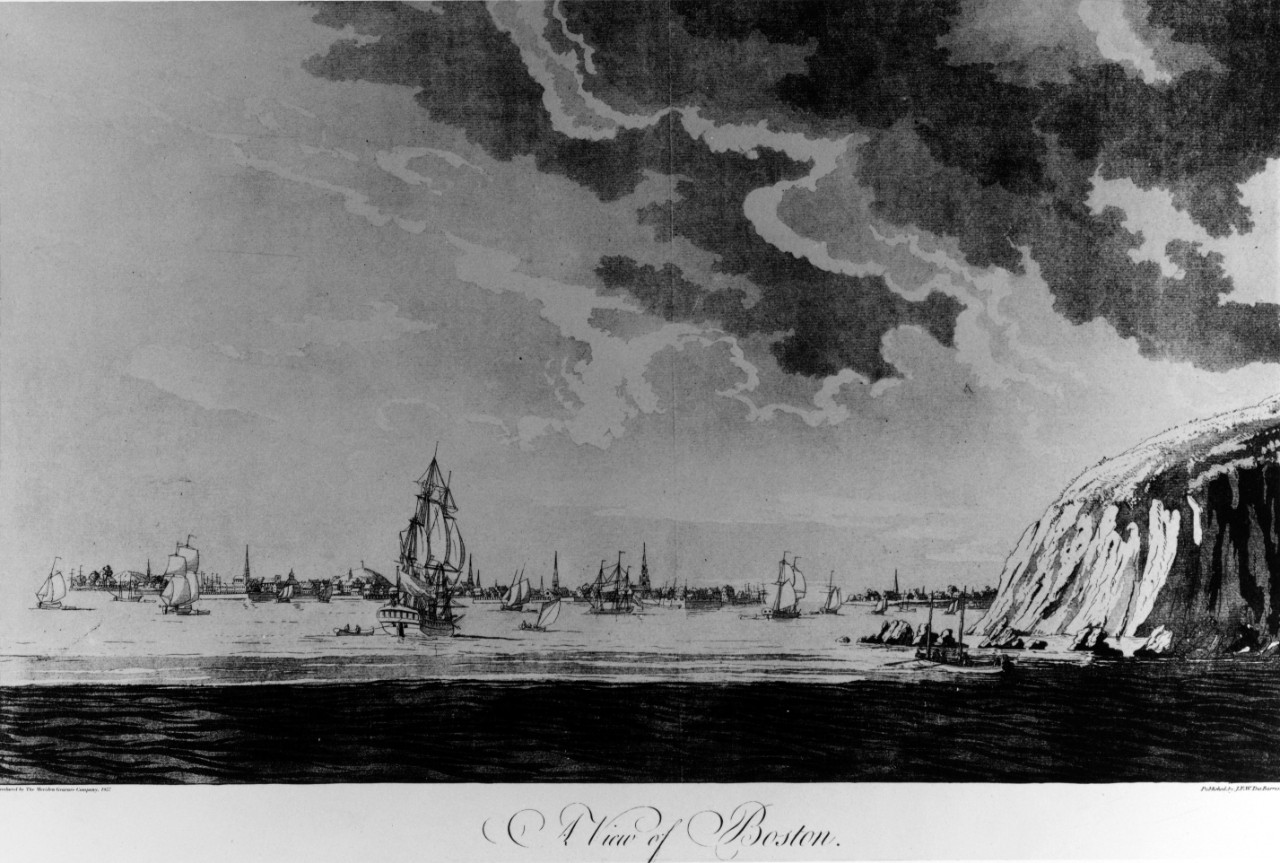 A View of Boston, circa 1773.