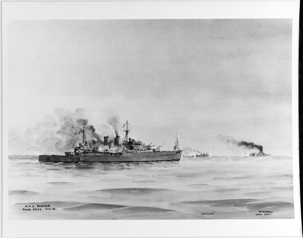 Photo #: NH 86397-KN Battle of the River Plate, 13 December 1939
