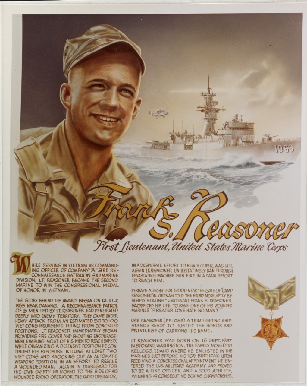 First Lieutenant Frank S. Reasoner, USMC