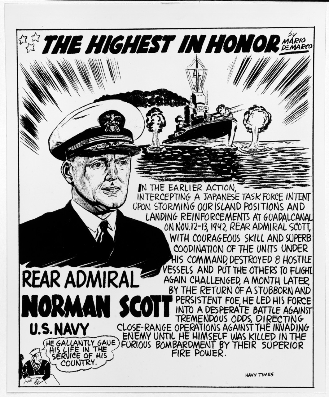 Rear Admiral Norman Scott, USN