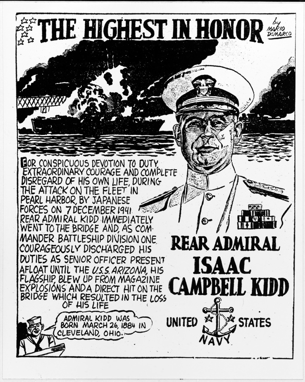 Rear Admiral Isaac C. Kidd, USN