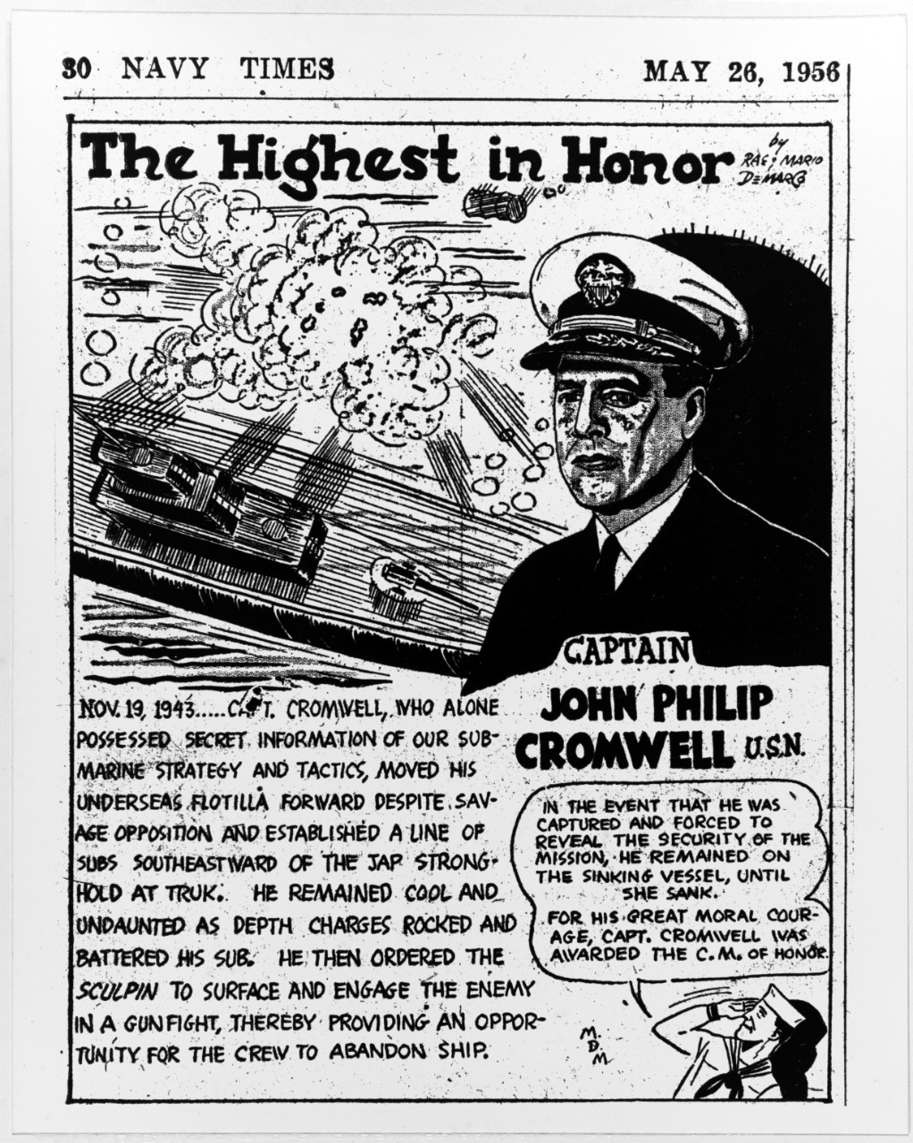 Captain John P. Cromwell, USN