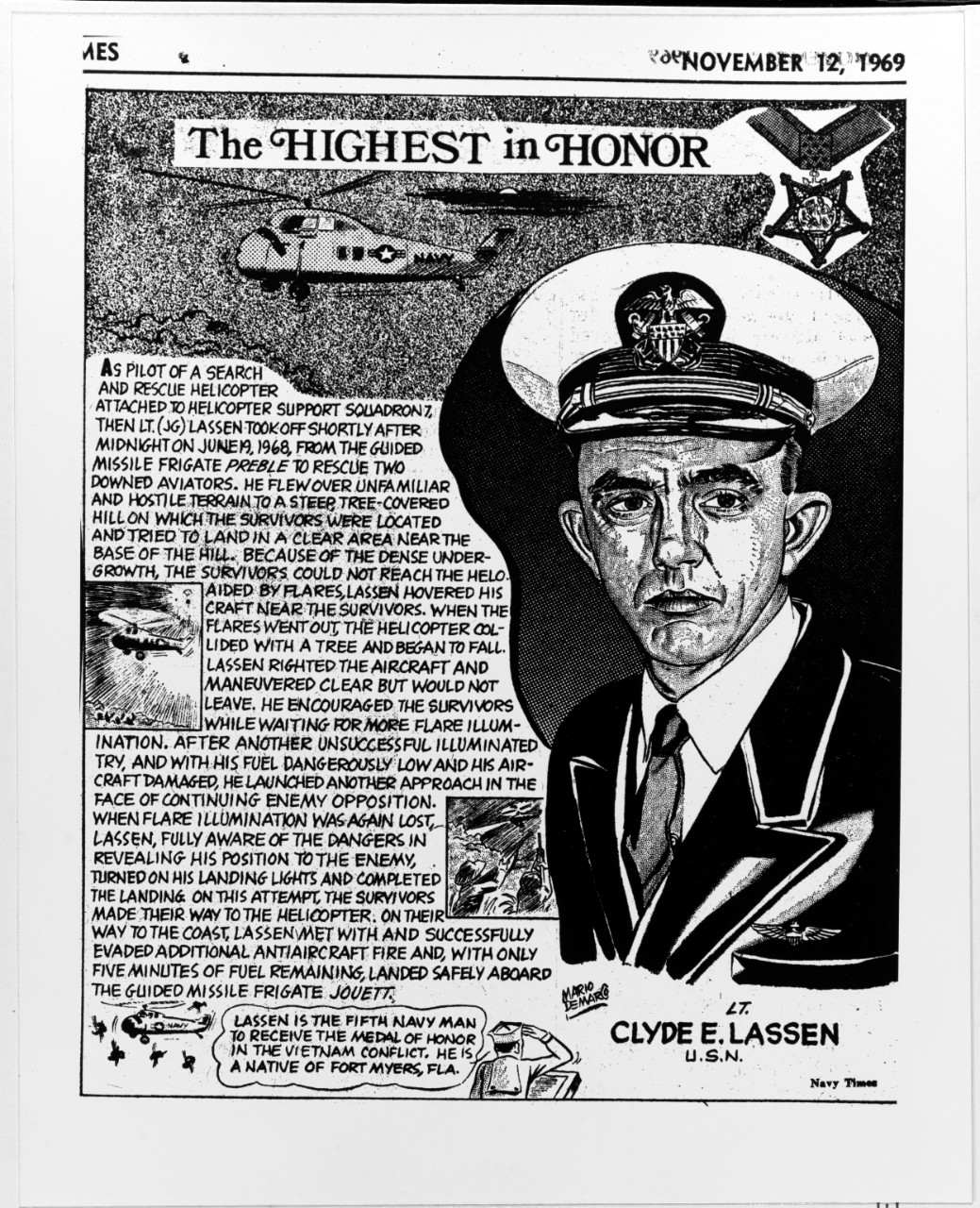 Lieutenant Clyde E. Lassen, USN