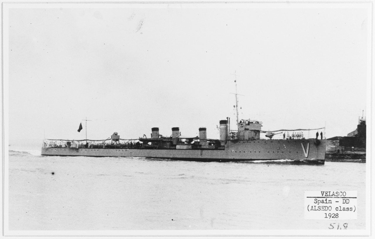 VELASCO (Spanish destroyer, 1923-1957)