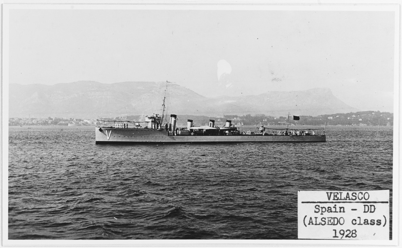 VELASCO (Spanish destroyer, 1923-1957)