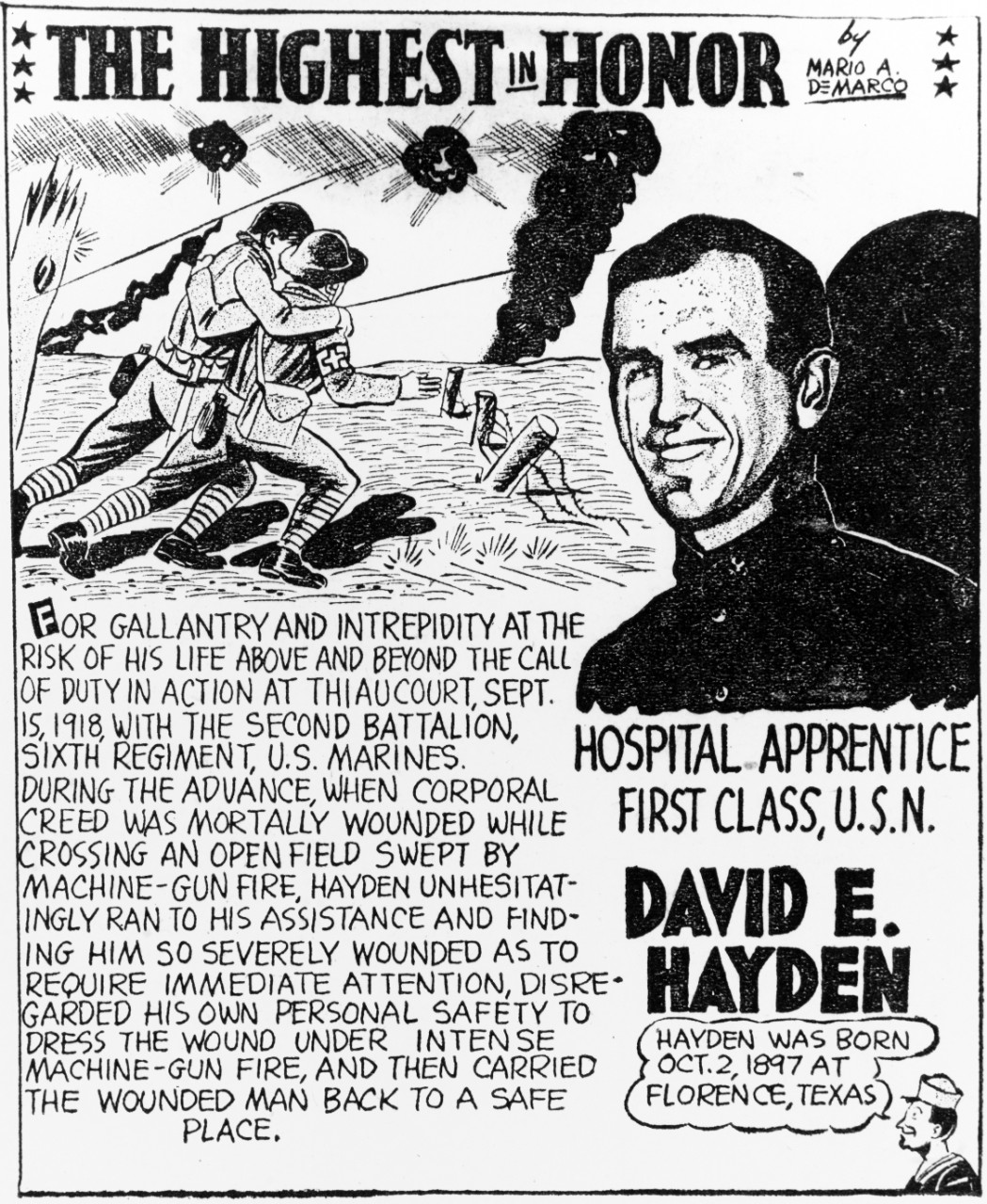 David E. Hayden, Hospital Apprentice First Class, USN