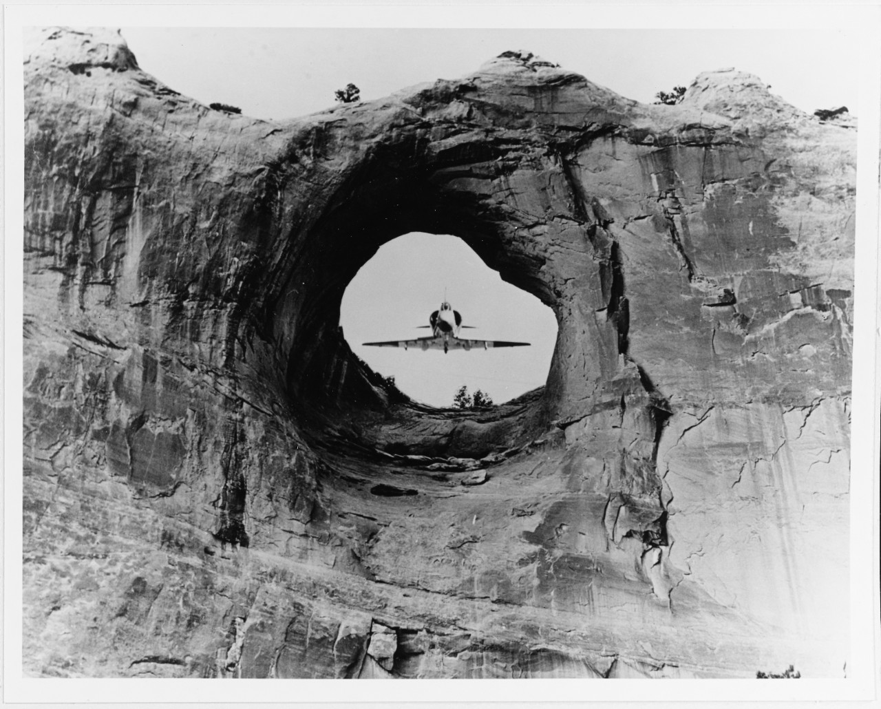 A-4 plane photo montage with window rock