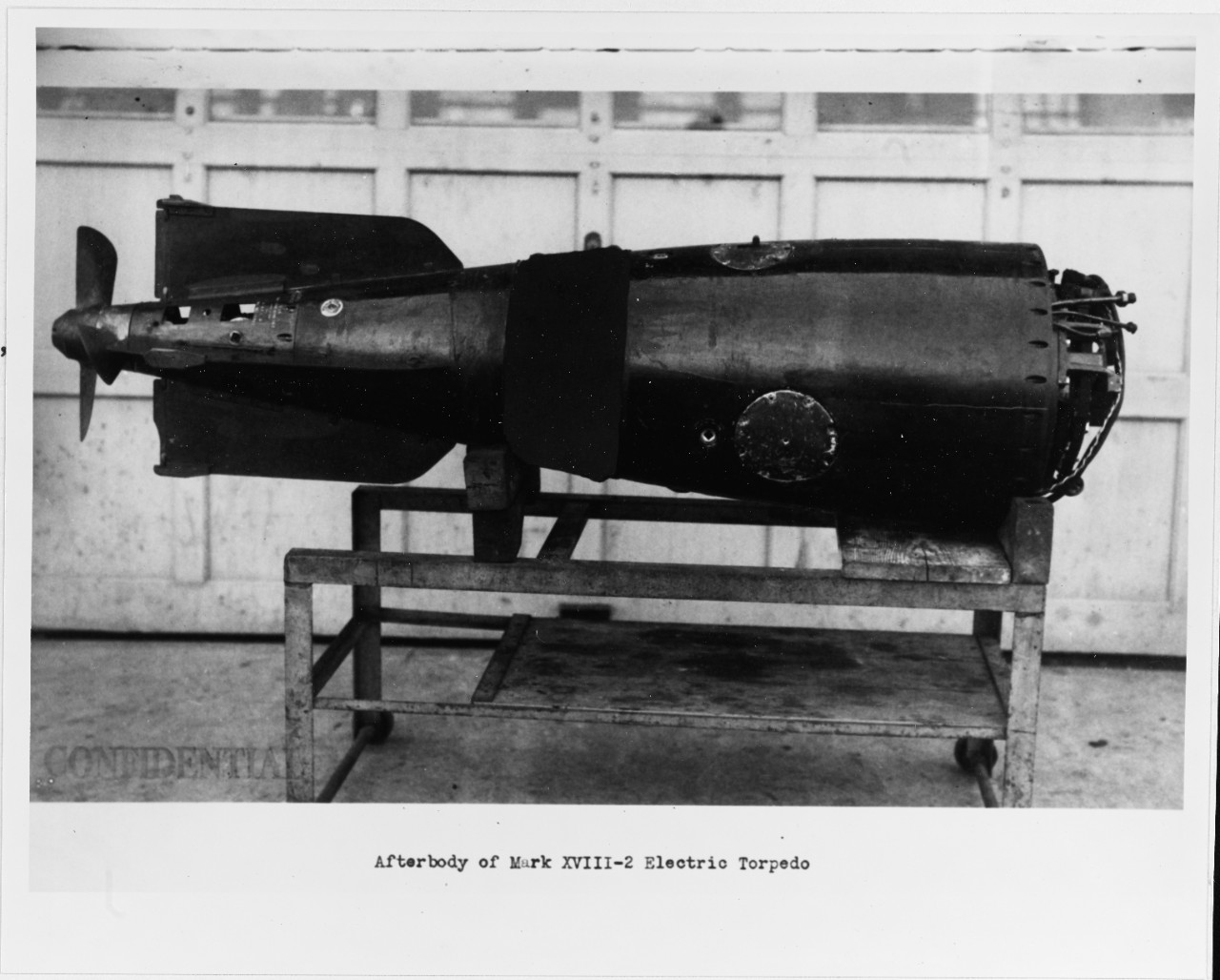 Mk. XVIII-2 electric torpedo. 
