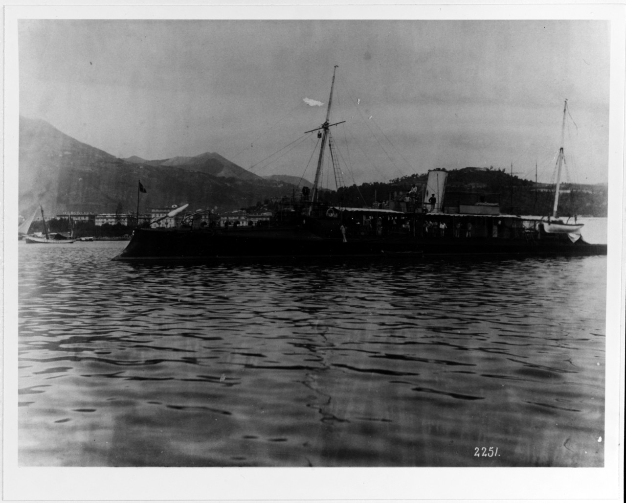 FOLGORE (Italian Torpedo Gunboat, 1886-1900) 