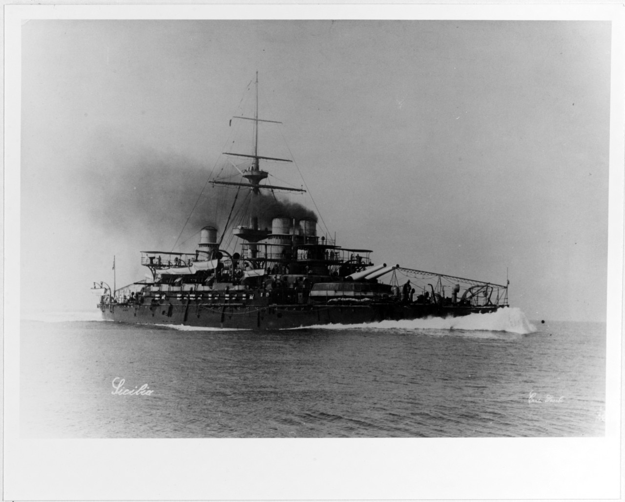 SICILIA (Italian Battleship, 1891-1923) 