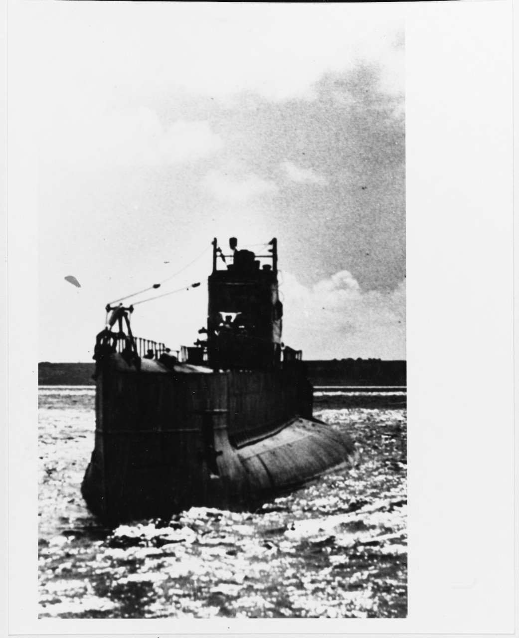 A French "1500-ton" type submarine at sea circa 1938. 