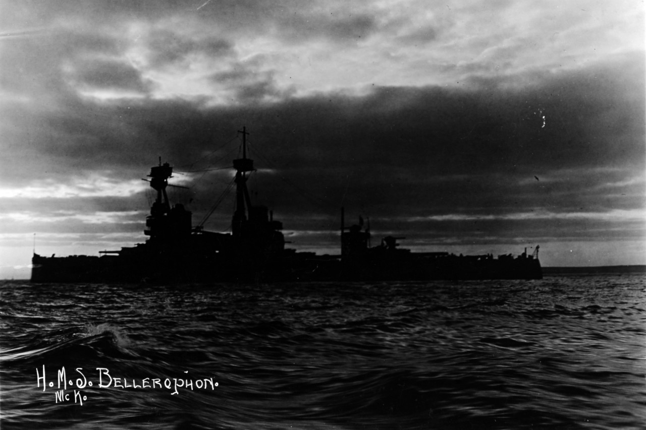 Photo #: NH 89144  HMS Bellerophon For a MEDIUM RESOLUTION IMAGE, click the thumbnail.