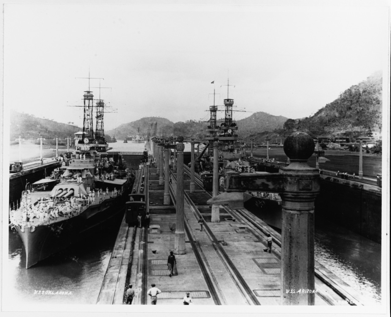 USS OKLAHOMA (BB-37) and USS ARIZONA (BB-39)