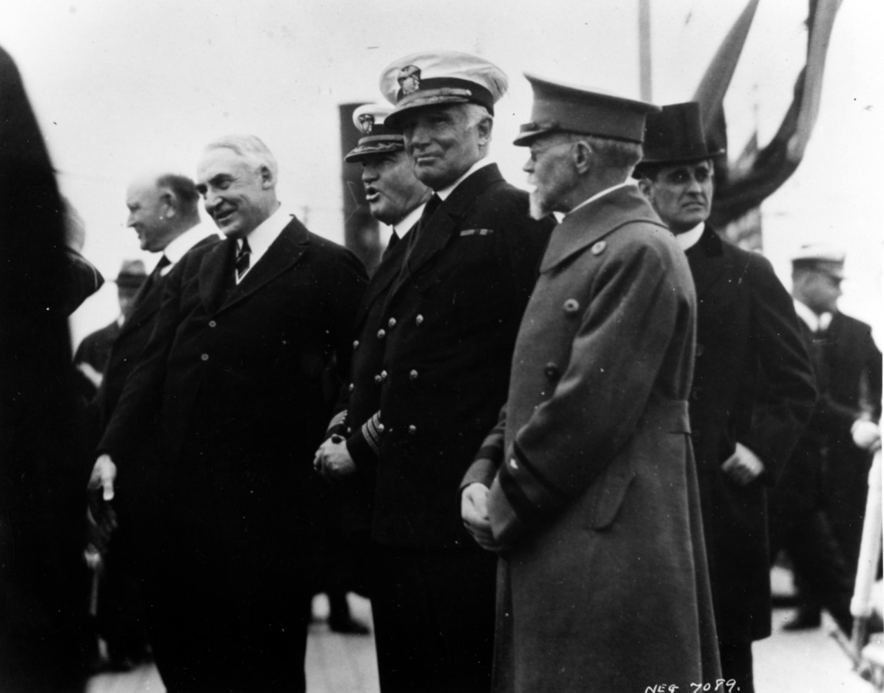 President Warren G Harding and Admiral Henry B. Wilson