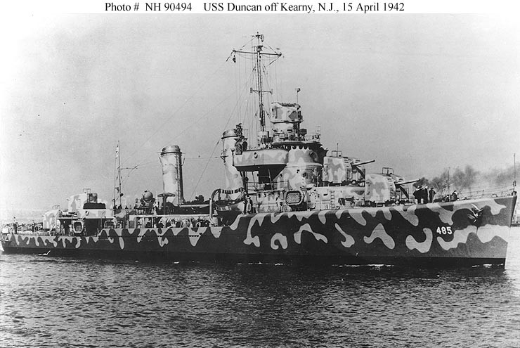 Photo #: NH 90494  USS Duncan (DD-485)