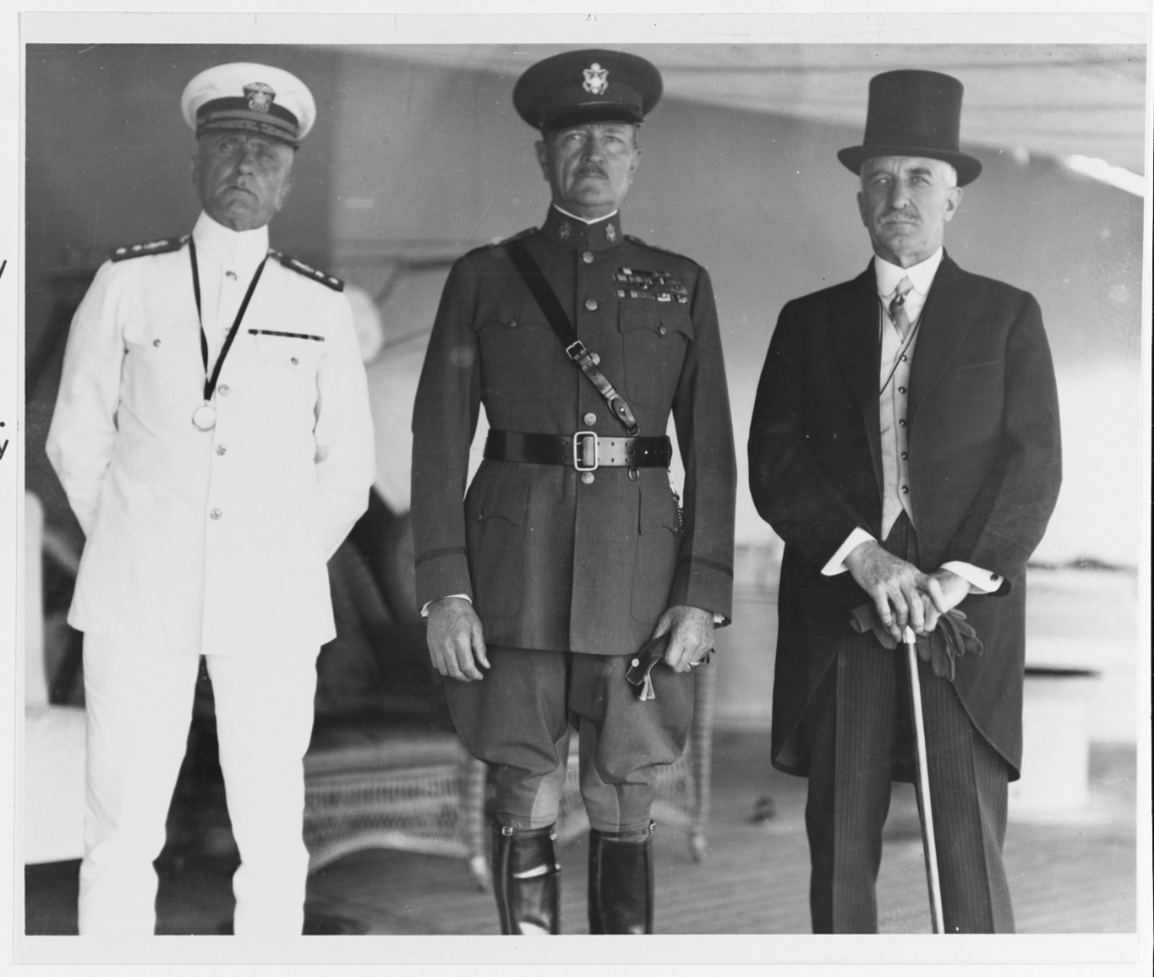 Rear Admiral John H. Dayton, General John J. Pershing, and Hon. Frederick C. Hicks