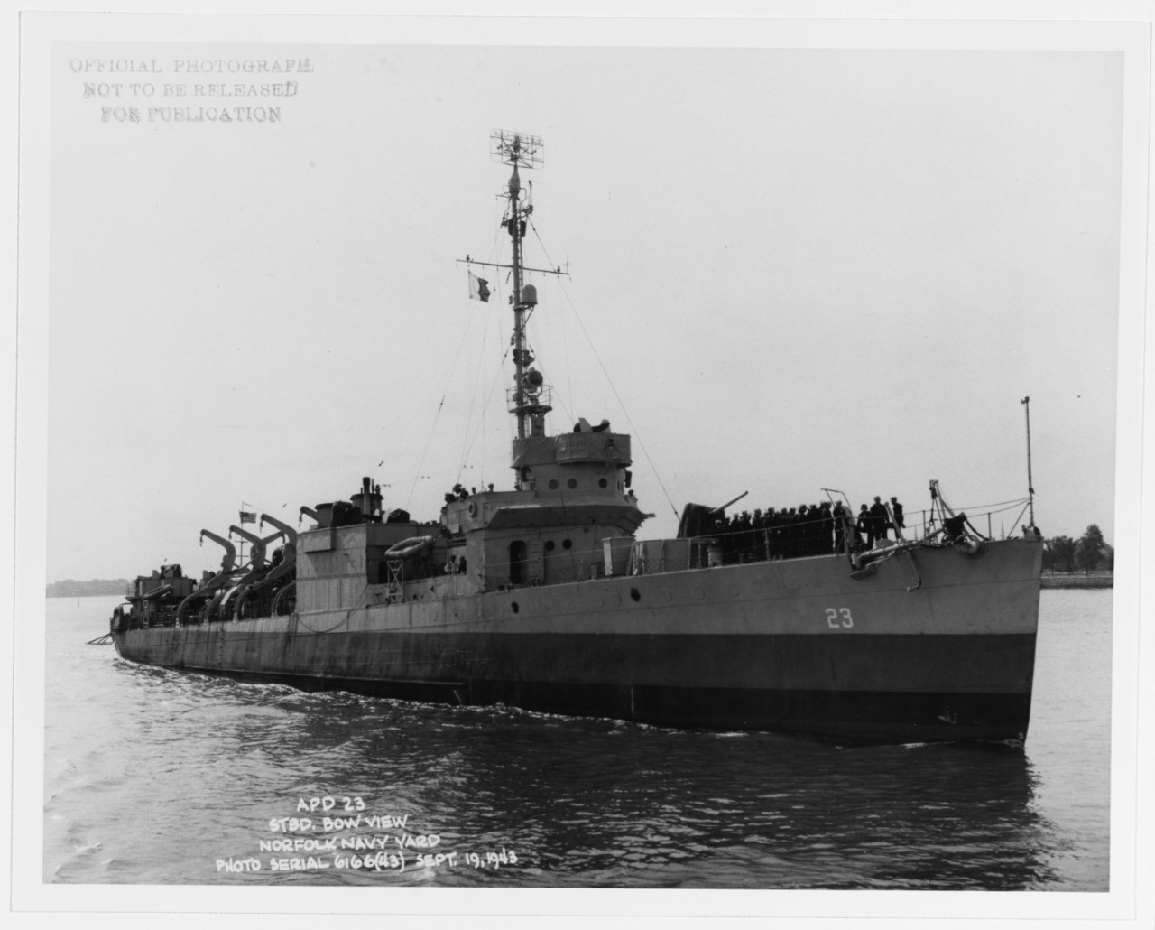 Photo #: NH 91791  USS Overton