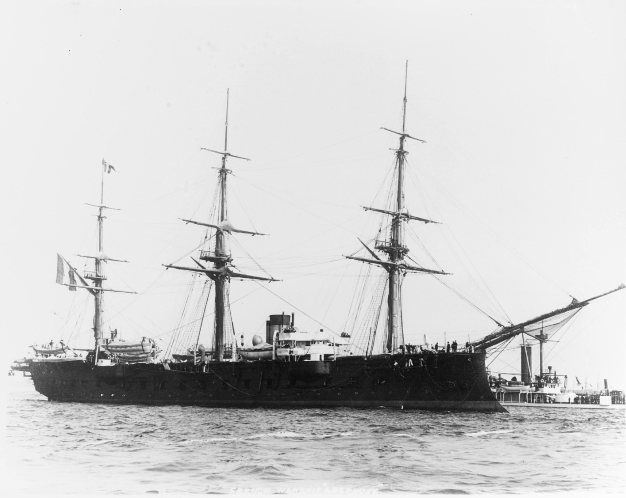 ARETHUSE (French Cruiser, 1882-1901). USS MIANTONOMOH