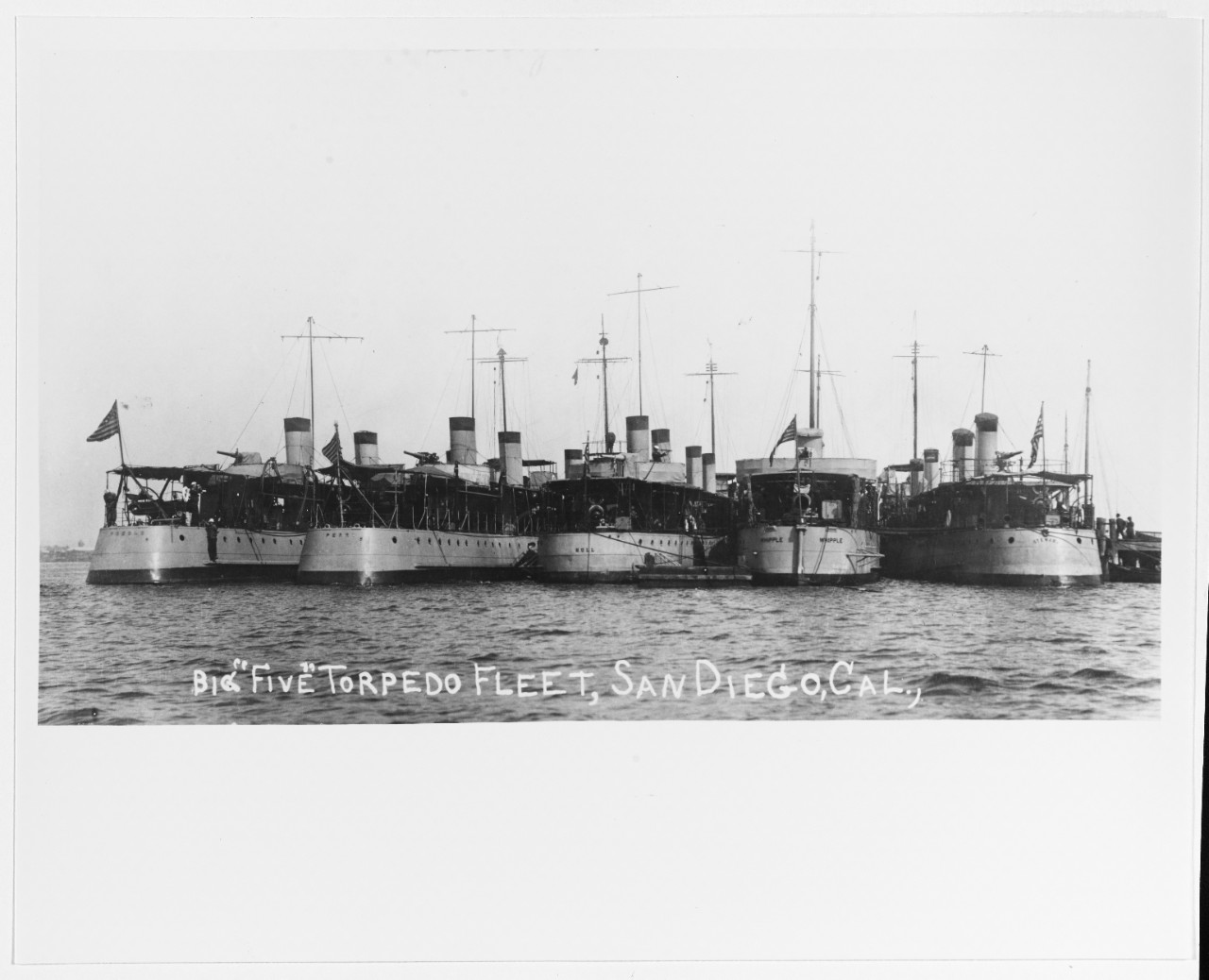 Photo #: NH 92185  The Pacific Fleet's &quot;Big Five&quot; torpedo craft
