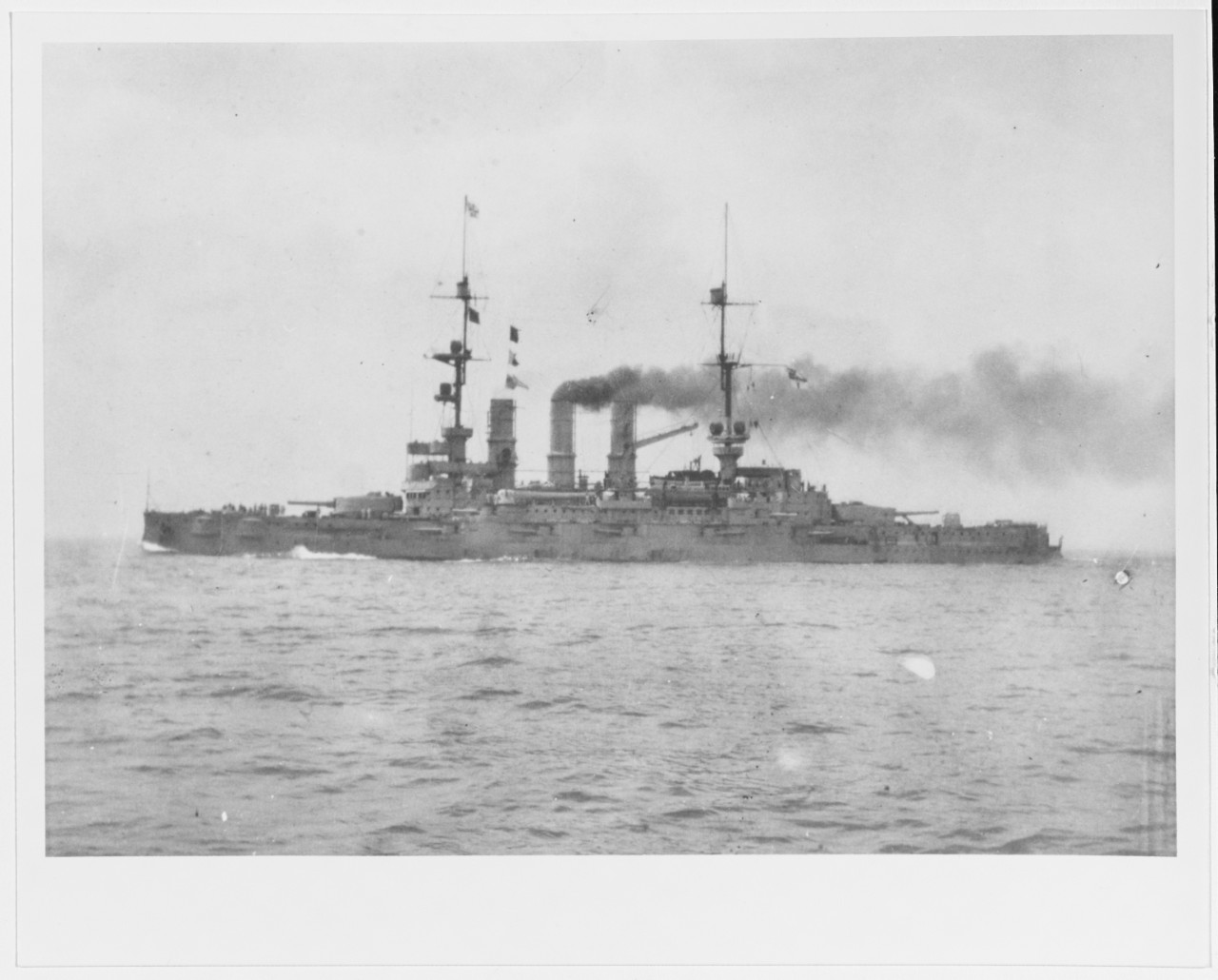 German Deutschland-class battleship in 1915-1916