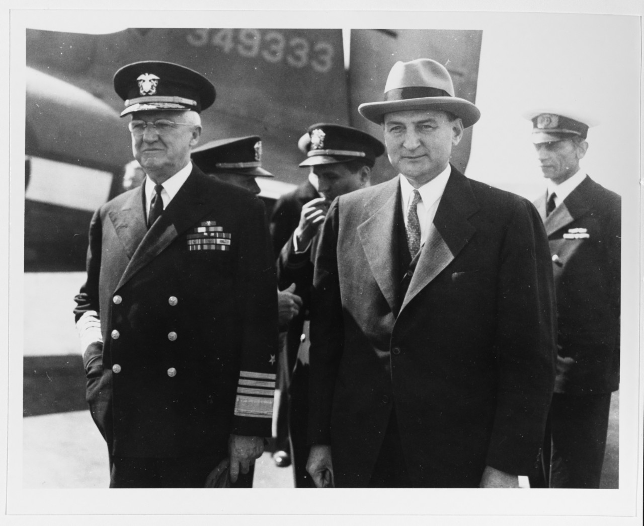 Admiral Harold R. Stark, USN and Minster Davis