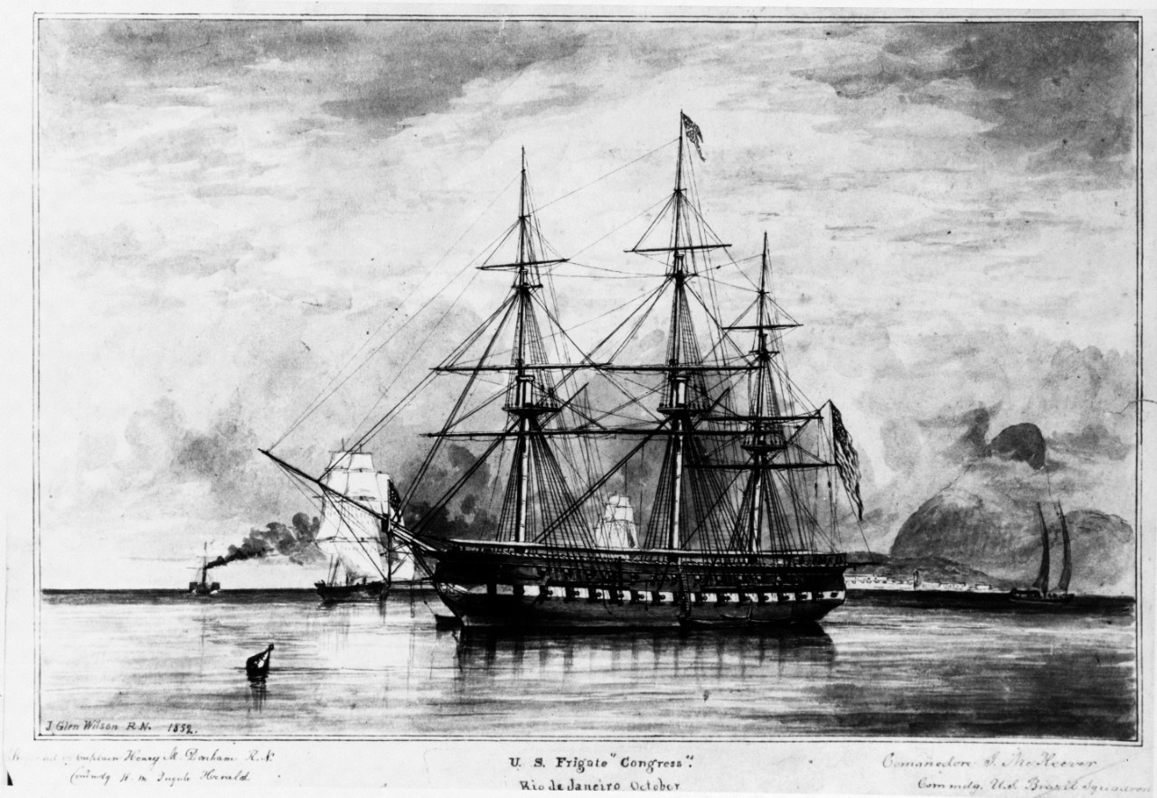 Photo #: NH 93579  USS Congress (1842-1862)