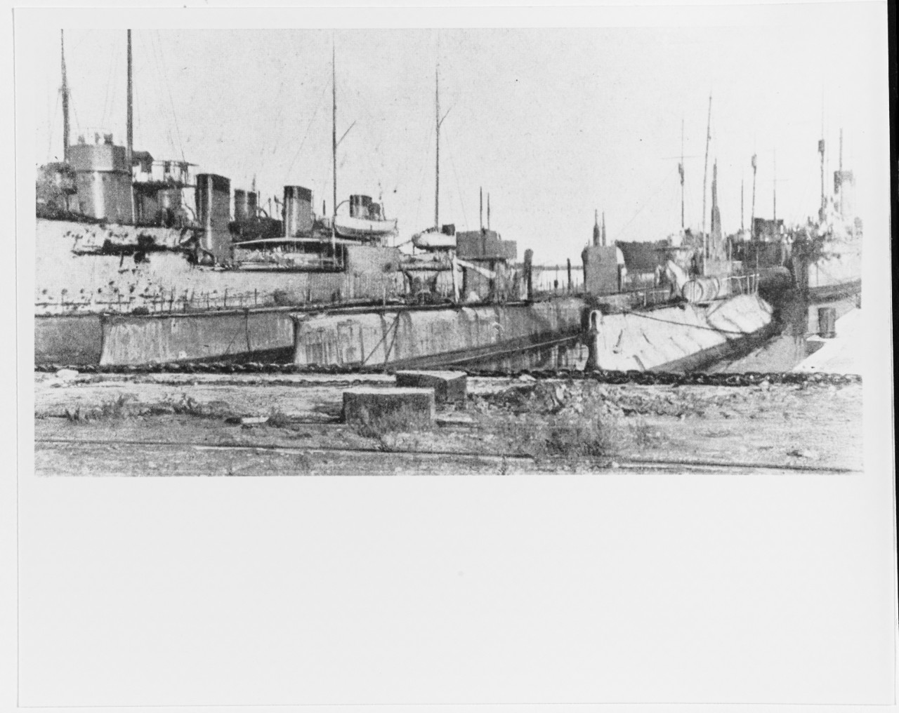 Russian Warships at Bizerte, North Africa, circa 1921