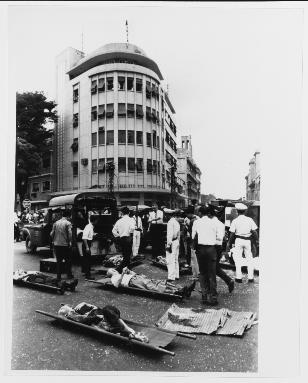Bombing of the U.S. Embassy, Saigon, 30 March 1965.