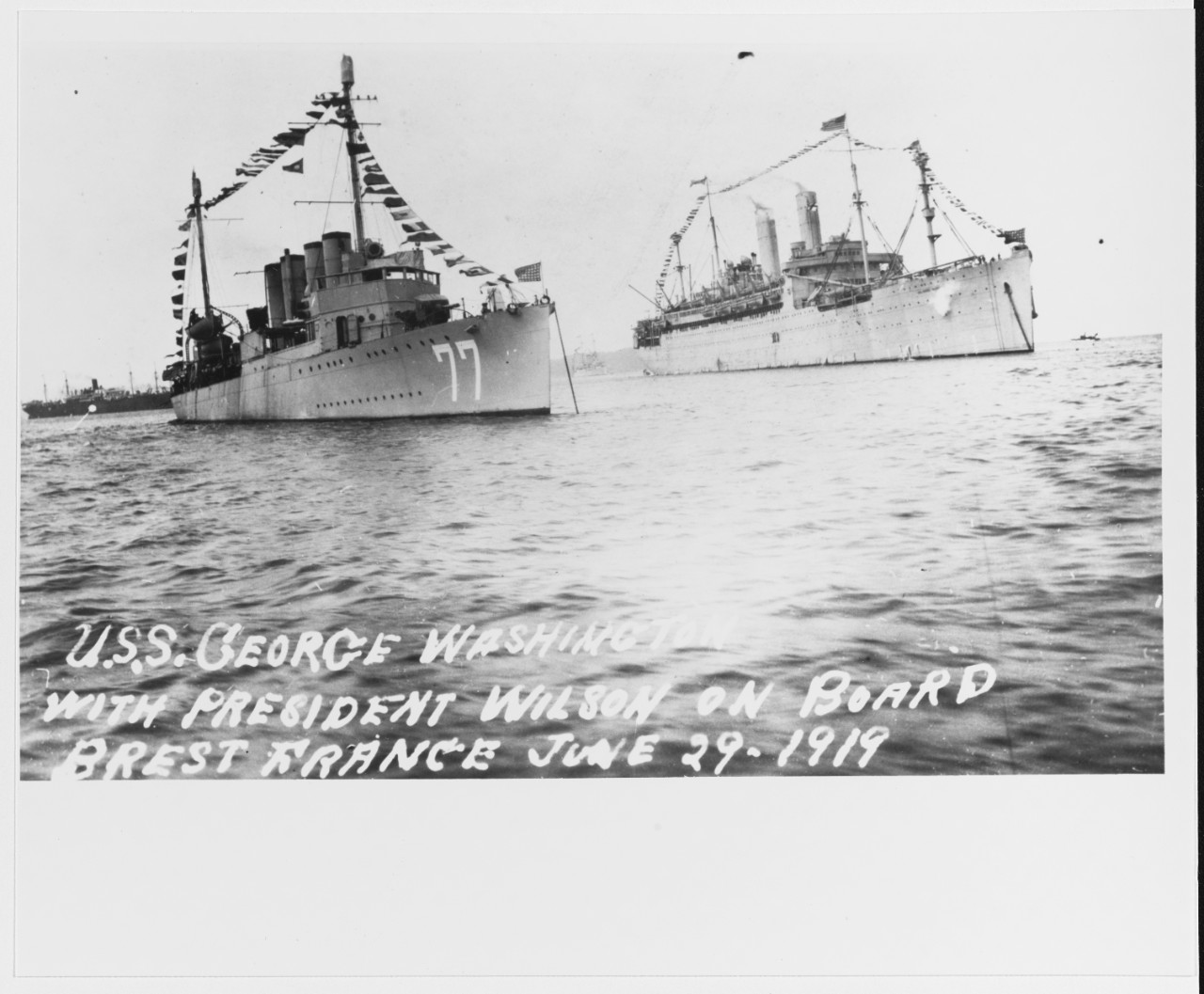 Photo #: NH 93978  USS Woolsey USS George Washington