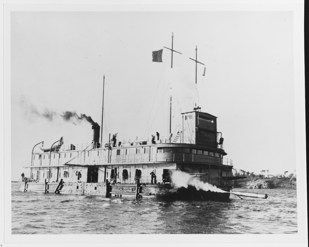 Navy Torpedo Test Barge