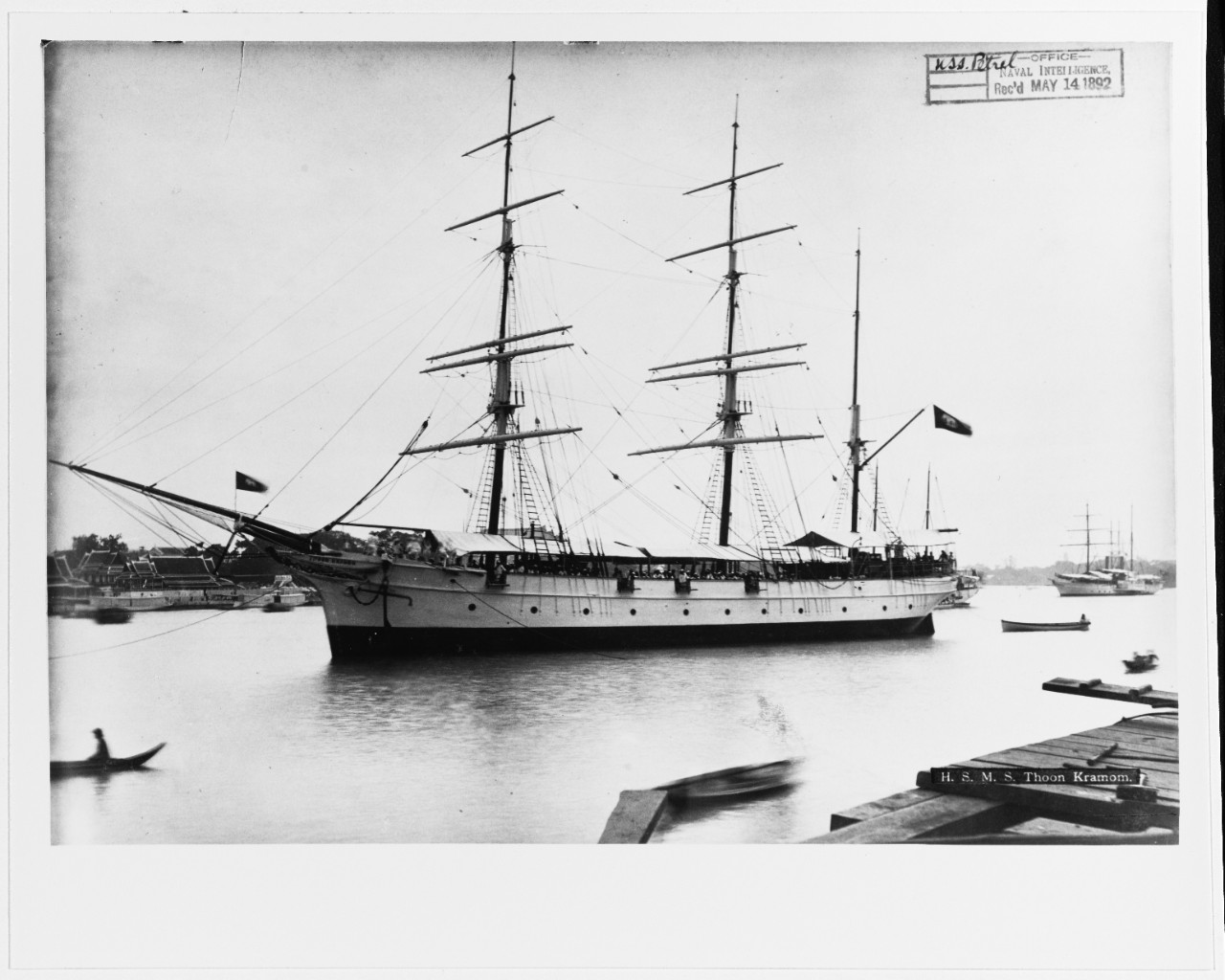 THOON KRAMOM (Thai Training ship, 1864.)