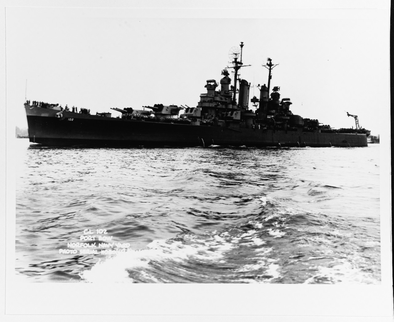 Photo #: NH 94705  USS Portsmouth (CL-102)