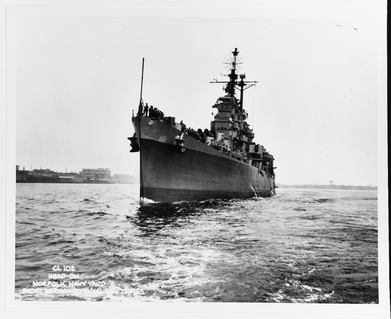 Photo #: NH 94706  USS Portsmouth (CL-102)