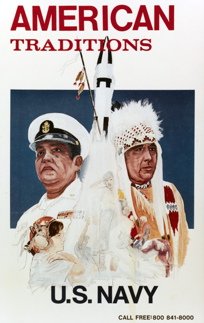 Recruiting Poster "American Traditions U.S. Navy" by Timothy Gaussiran