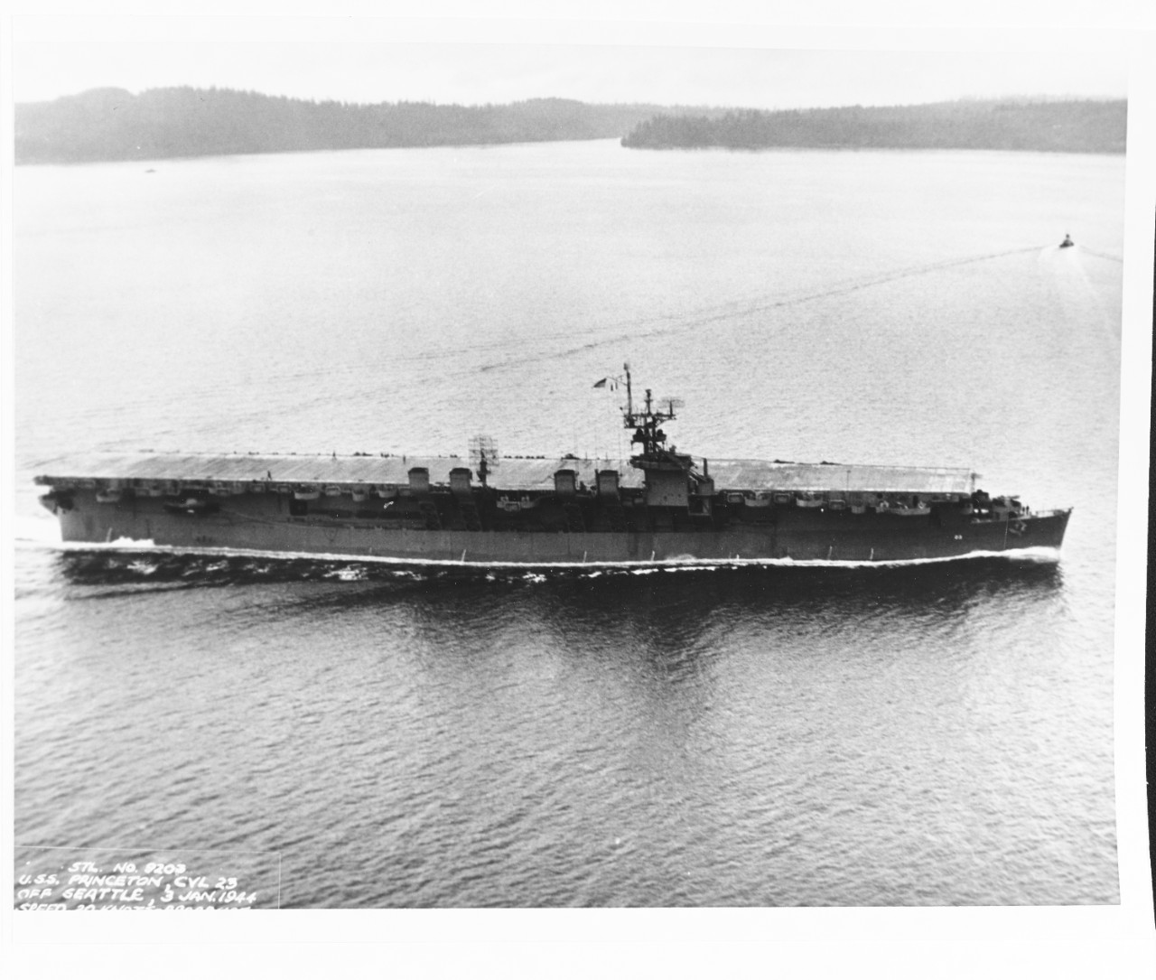 Photo #: NH 95650  USS Princeton (CVL-23)
