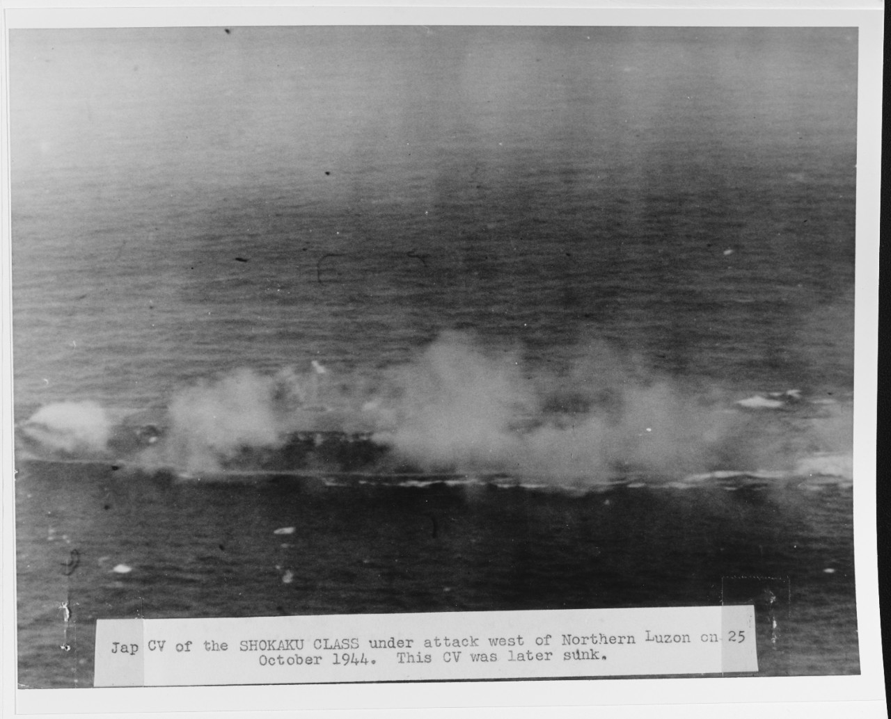 Photo #: NH 95784  Battle off Cape Engano, 25 October 1944