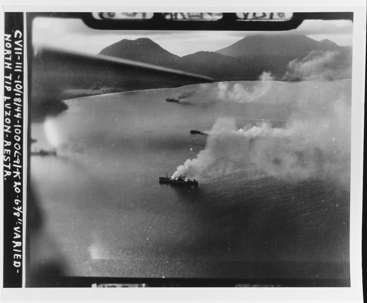 Carrier strikes off Luzon, 18 October 1944!