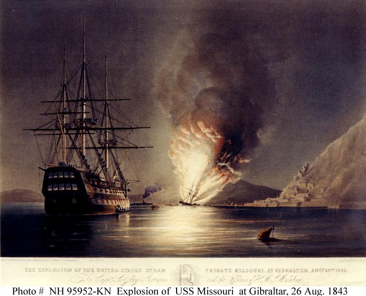 Photo #: NH 95952-KN (Color)  USS Missouri (1842-43)