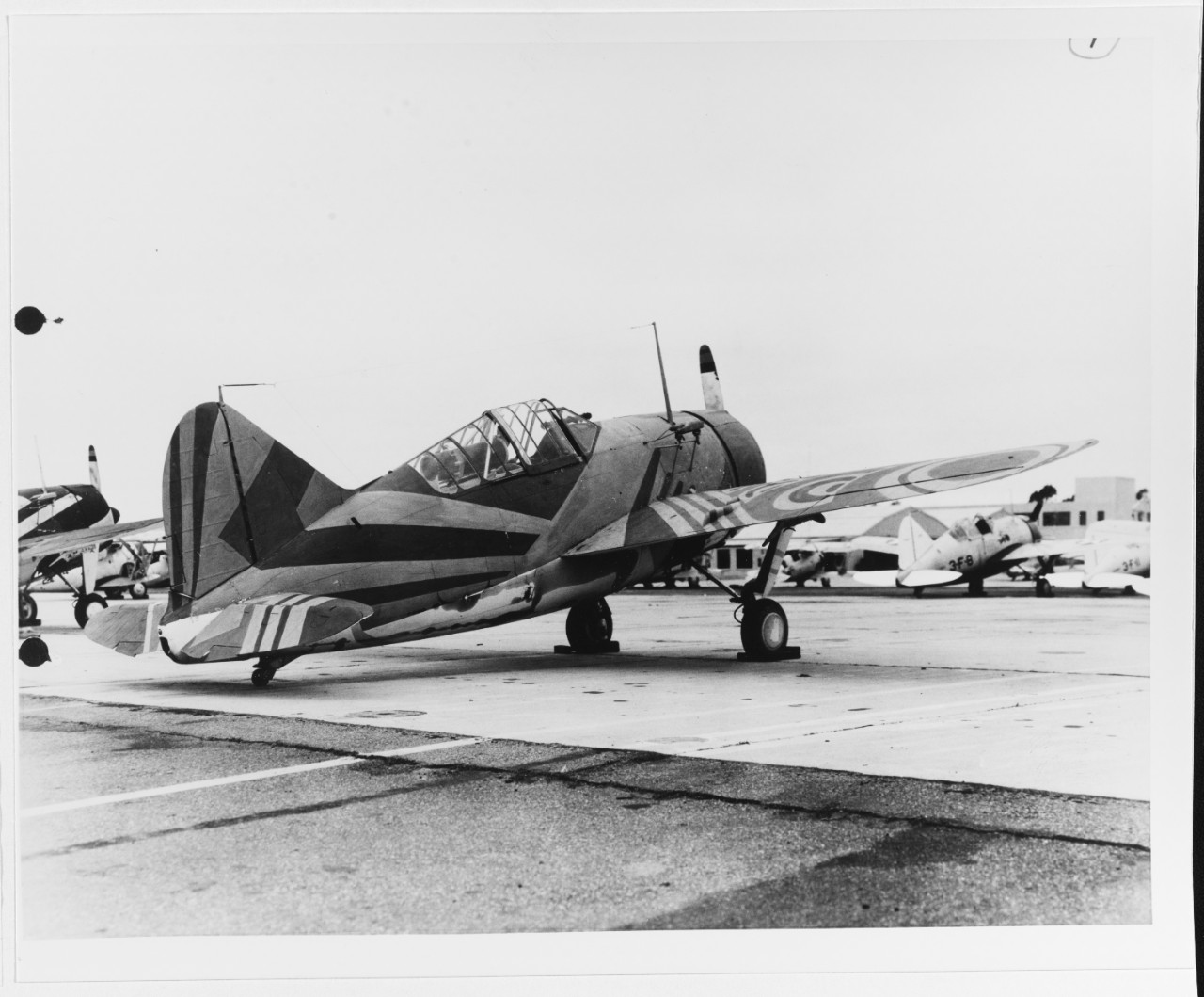 Photo #: NH 96143  Brewster F2A-1 fighter