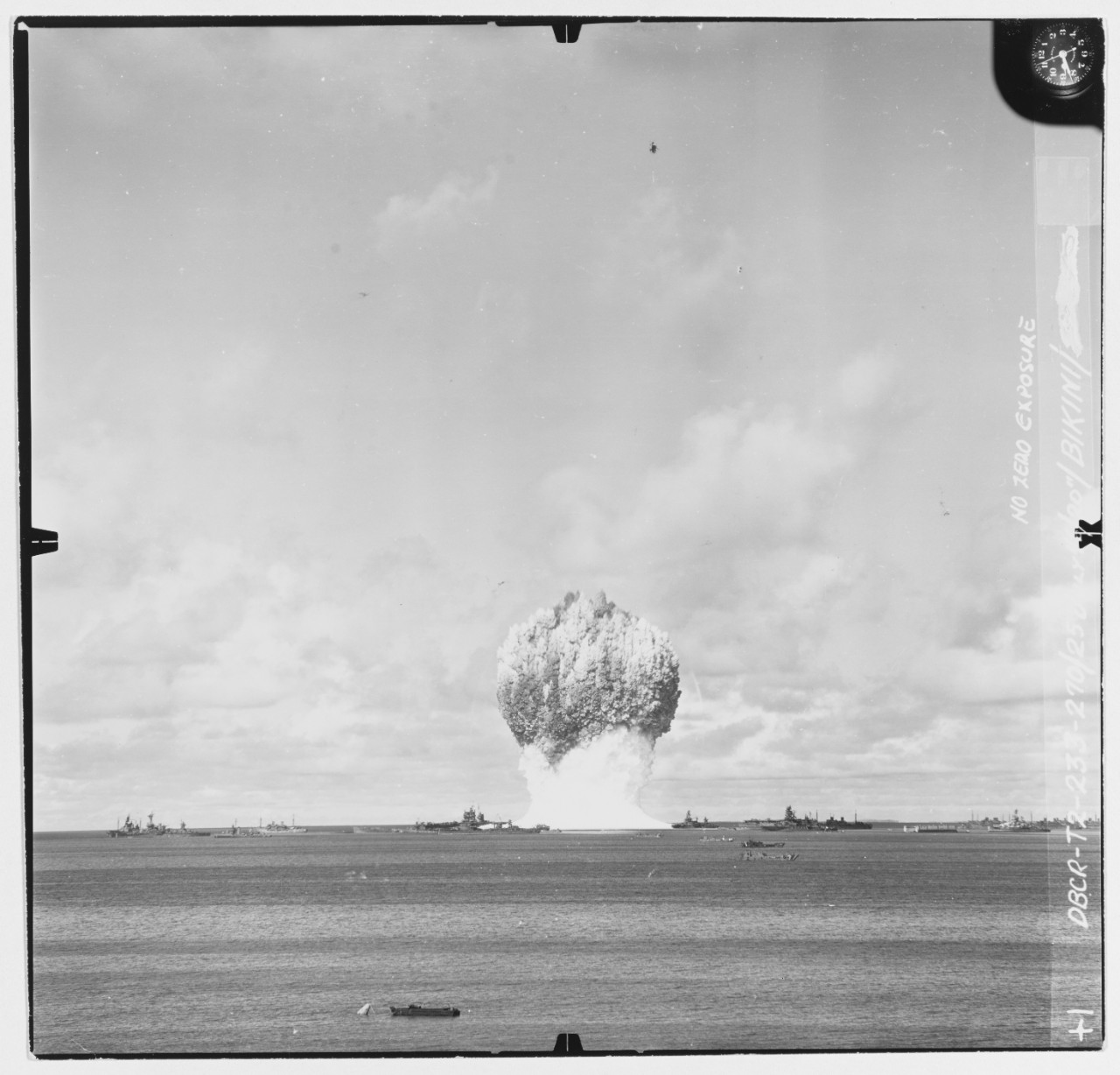 "Baker Day" atomic bomb test, Bikini Atoll, 25 July 1946