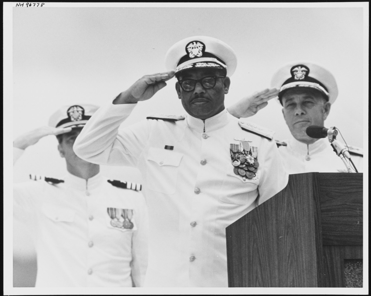 Photo #: NH 96778  Vice Admiral Samuel L. Gravely, Jr., USN Vice Admiral Robert P. Coogan, USN